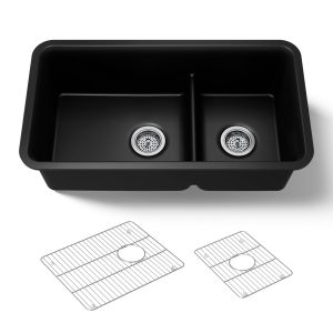 Cairn Smart Divide 33-1/2" undermount double-bowl kitchen sink - K-27786-CM1