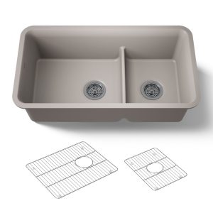 Cairn Smart Divide 33-1/2" undermount double-bowl kitchen sink - K-27786-CM3