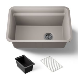 Cairn 27-1/2" undermount single-bowl utility sink - K-27787-CM3