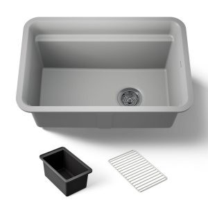 Cairn 27-1/2" undermount single-bowl utility sink - K-27787-CM4