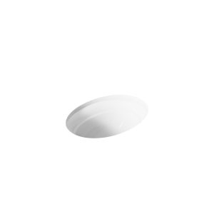 Serif 20-3/4" oval undermount bathroom sink, no overflow - K-2824-0