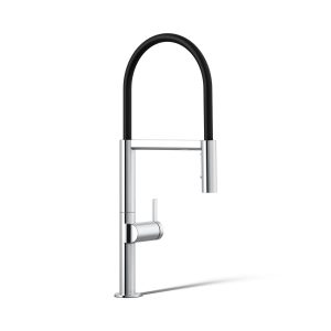 Components Semi-professional kitchen sink faucet with two-function sprayhead - K-28267-CP