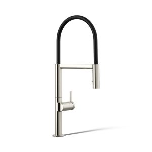 Components Semi-professional kitchen sink faucet with two-function sprayhead - K-28267-SN