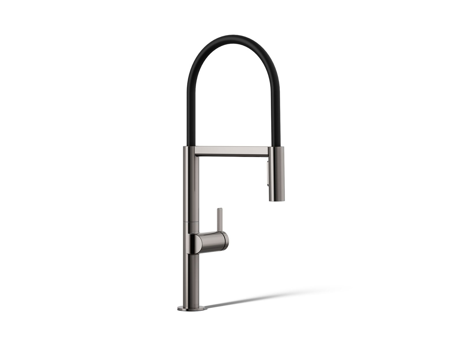 Components Semi-professional kitchen sink faucet with two-function sprayhead - K-28267-TT