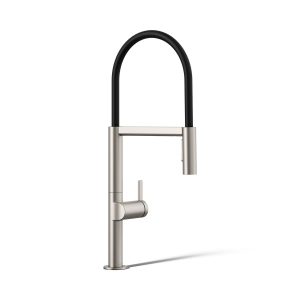 Components Semi-professional kitchen sink faucet with two-function sprayhead - K-28267-VS