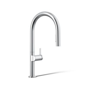 Components Pull-down kitchen sink faucet with two-function sprayhead - K-28268-CP