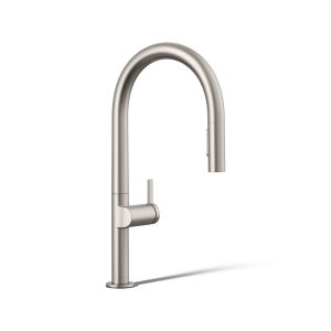Components Pull-down kitchen sink faucet with two-function sprayhead - K-28268-VS
