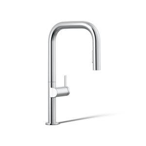 Components Pull-down kitchen sink faucet with two-function sprayhead - K-28269-CP