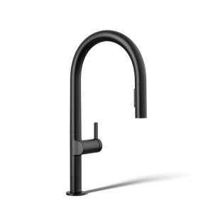 Components Touchless pull-down kitchen sink faucet with two-function sprayhead - K-28270-RT2-BL