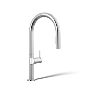 Components Touchless pull-down kitchen sink faucet with two-function sprayhead - K-28270-RT2-CP
