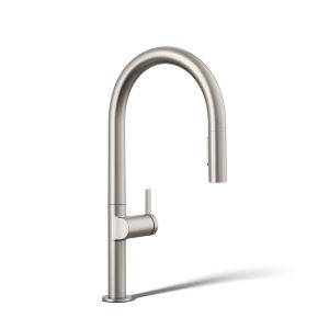 Components Touchless pull-down kitchen sink faucet with two-function sprayhead - K-28270-RT2-VS