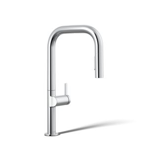Components Touchless pull-down kitchen sink faucet with two-function sprayhead - K-28271-RT2-CP