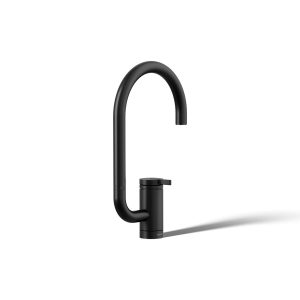 Components Single-handle bar sink faucet with two-function extended-reach spout - K-28277-BL