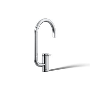 Components Single-handle bar sink faucet with two-function extended-reach spout - K-28277-CP