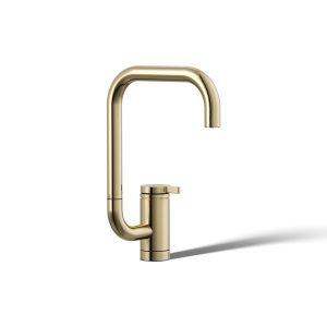 Components Single-handle bar sink faucet with two-function extended-reach spout - K-28290-AF