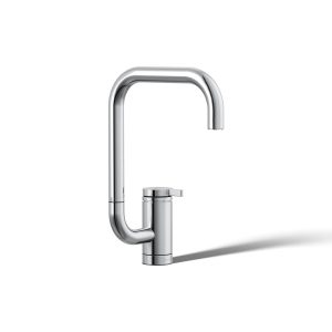 Components Single-handle bar sink faucet with two-function extended-reach spout - K-28290-CP