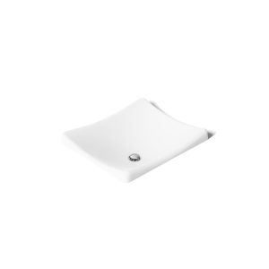 DemiLav 18-1/4" rectangular vessel bathroom sink, no overflow - K-2833-0
