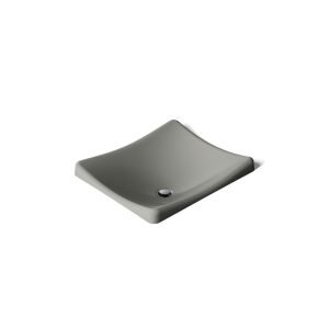 DemiLav 18-1/4" rectangular vessel bathroom sink, no overflow - K-2833-58
