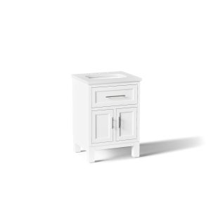 Quo 24" bathroom vanity cabinet with sink and quartz top - K-28379-ASB-0