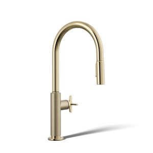 Billet Pull-down kitchen sink faucet with two-function sprayhead - K-28669-3-AF