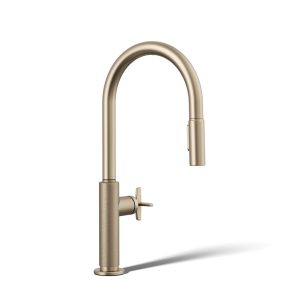 Billet Pull-down kitchen sink faucet with two-function sprayhead - K-28669-3-BV