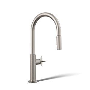 Billet Pull-down kitchen sink faucet with two-function sprayhead - K-28669-3-VS