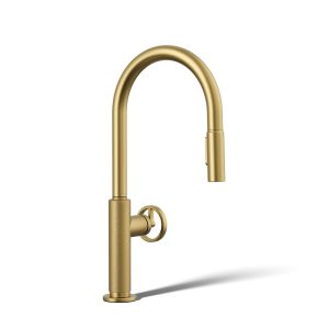 Billet Pull-down kitchen sink faucet with two-function sprayhead - K-28669-9-2MB