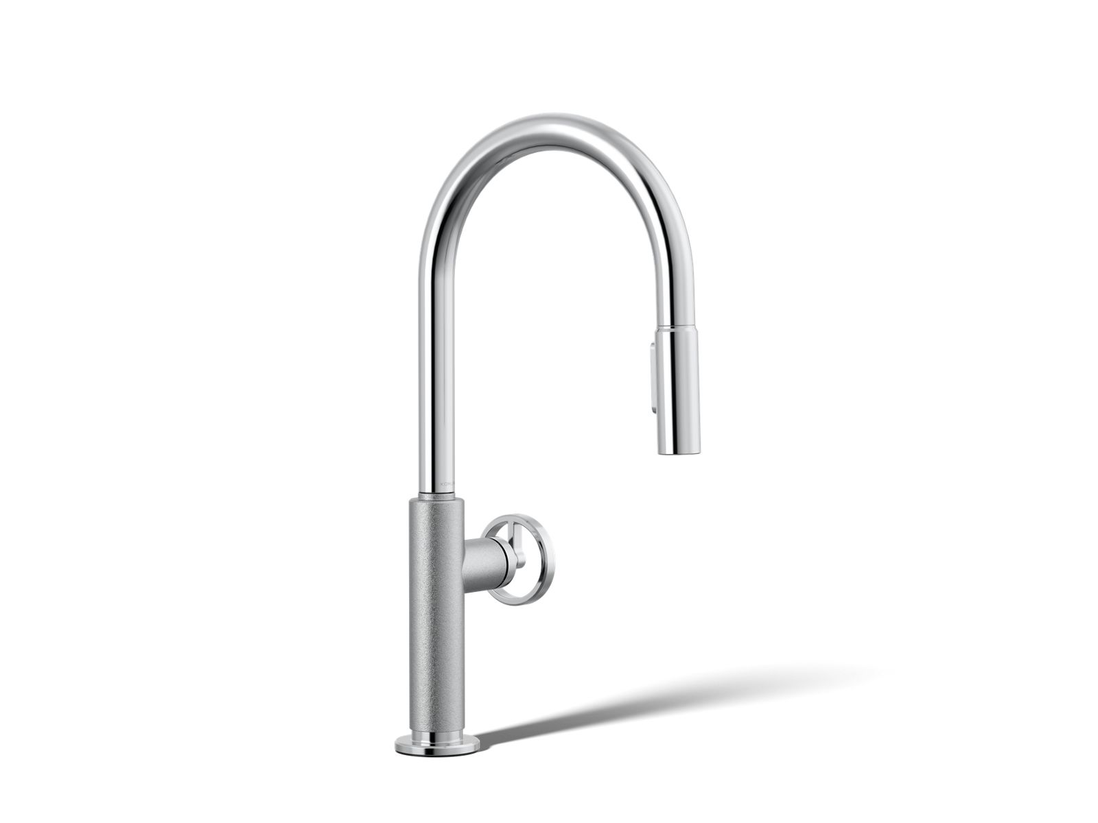 Billet Pull-down kitchen sink faucet with two-function sprayhead - K-28669-9-CP
