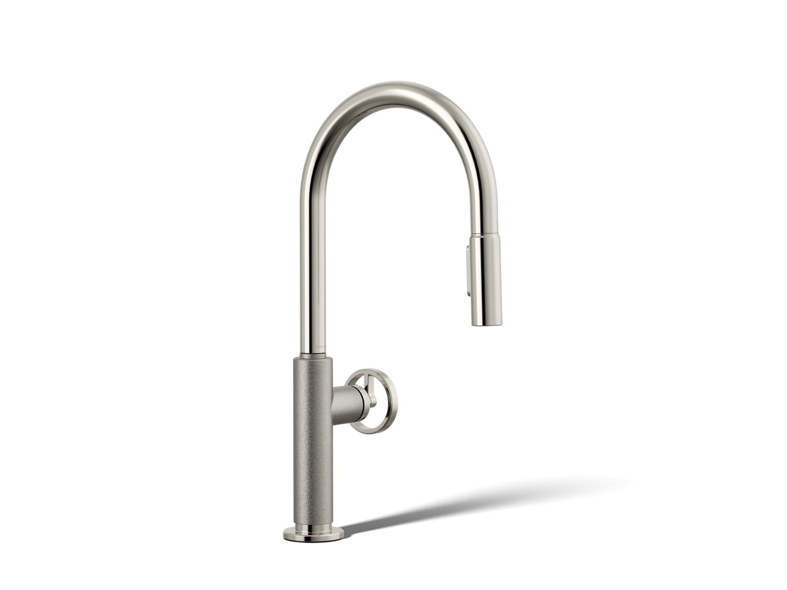 Billet Pull-down kitchen sink faucet with two-function sprayhead - K-28669-9-SN