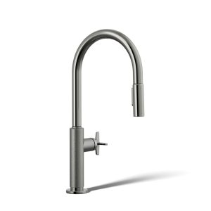 Billet Touchless pull-down kitchen sink faucet with two-function sprayhead - K-28670-3RT2-TT