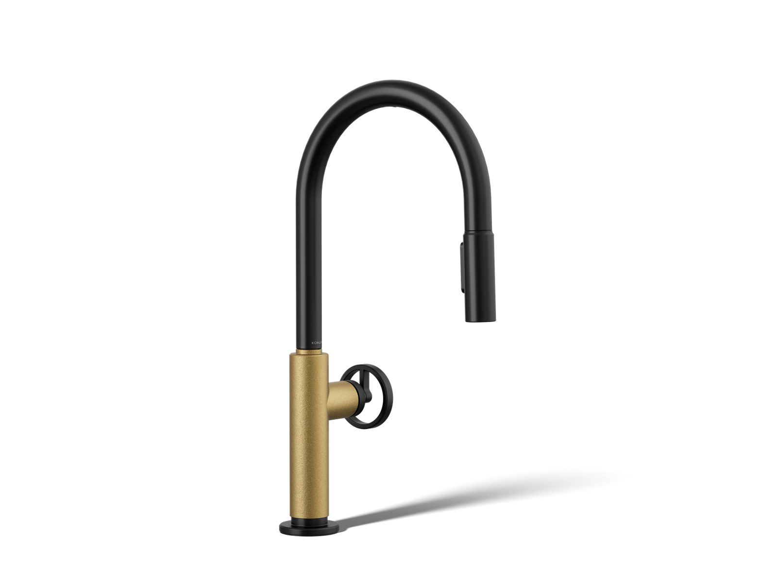 Billet Touchless pull-down kitchen sink faucet with two-function sprayhead - K-28670-9RT2-BMB