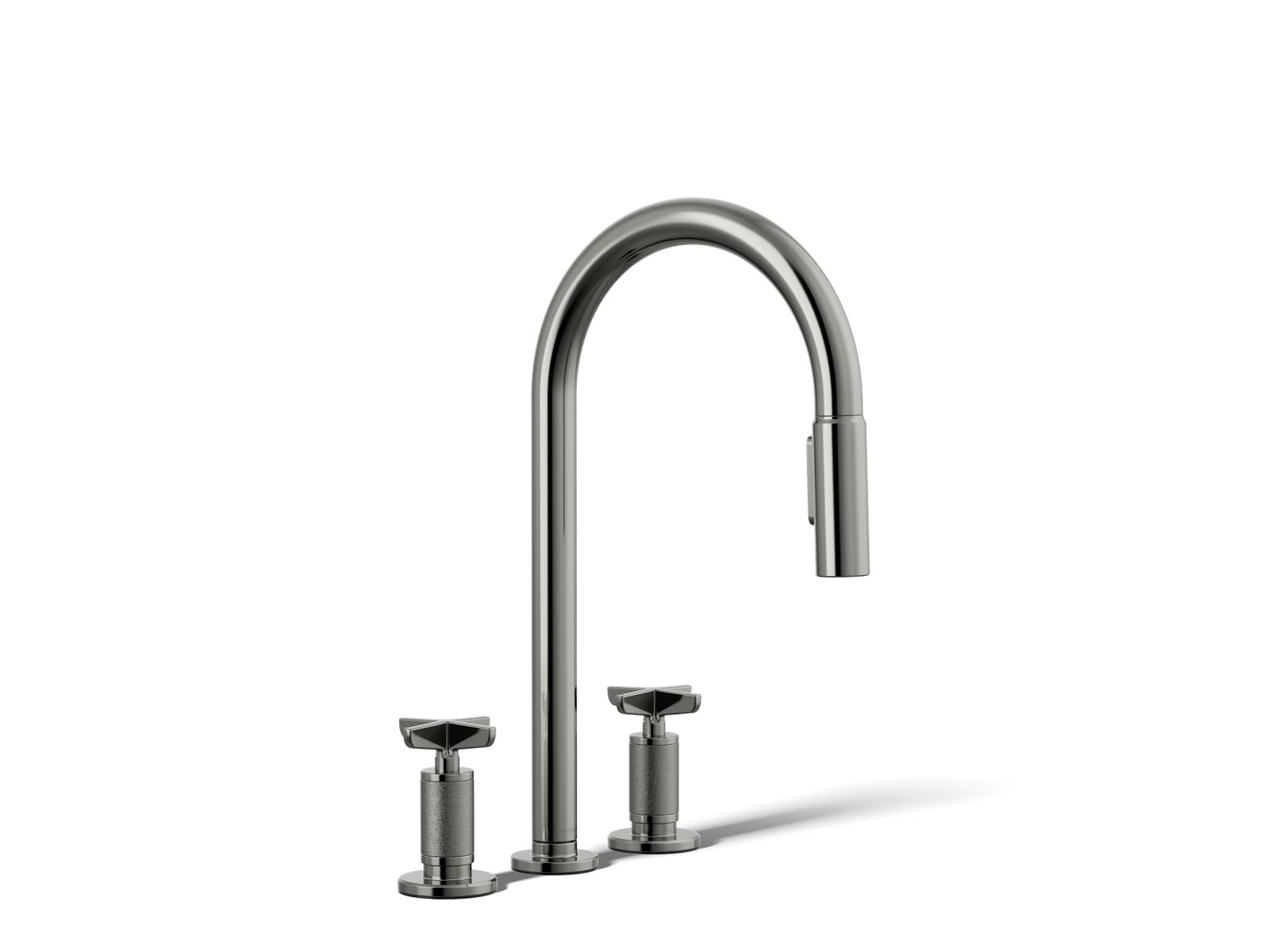 Billet Pull-down kitchen sink faucet with two-function sprayhead - K-28671-3-TT