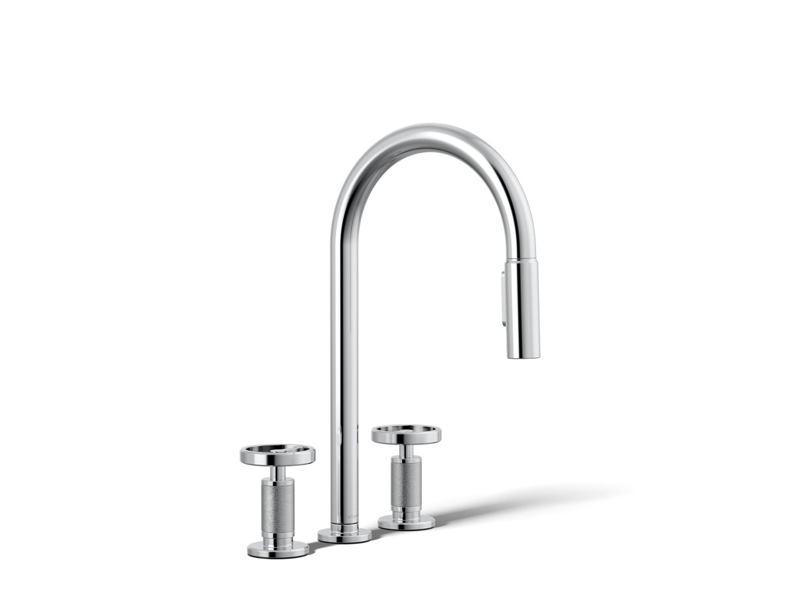 Billet Pull-down kitchen sink faucet with two-function sprayhead - K-28671-9-CP