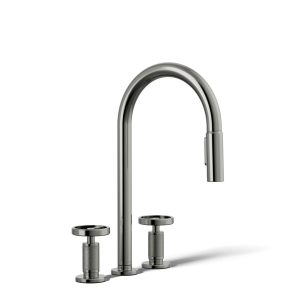 Billet Pull-down kitchen sink faucet with two-function sprayhead - K-28671-9-TT