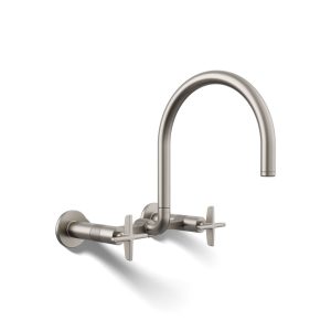 Billet Two-hole wall-mount bridge kitchen sink faucet - K-28672-3-VS