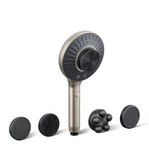SpaViva Two-function handshower with all-in-one cleansing device, 1.75 gpm - K-28682-G-BN