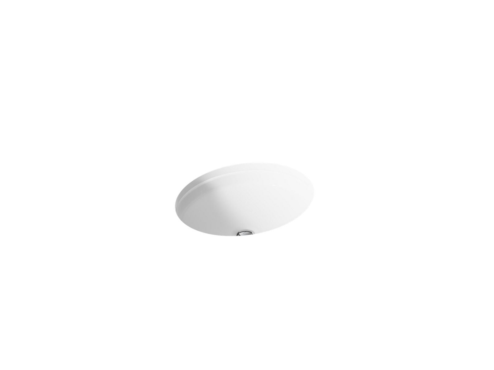 Canvas 19-1/2" round undermount bathroom sink - K-2874-0