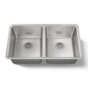 Buckley 32-1/4" undermount double-bowl kitchen sink - K-28900-NA