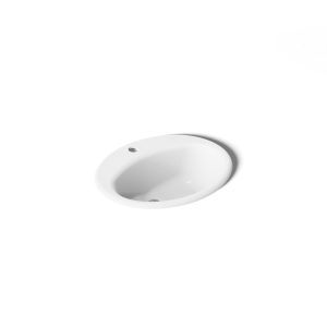 Farmington 19-1/4" oval drop-in bathroom sink - K-2905-1-0