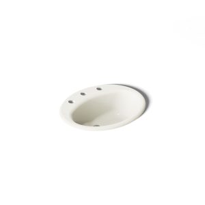 Farmington 19-1/4" oval drop-in bathroom sink - K-2905-8-96