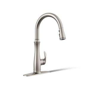 Bellera Touchless pull-down kitchen sink faucet with three-function sprayhead - K-29108-VS