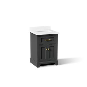Charlemont 24" bathroom vanity cabinet with sink and quartz top - K-29259-BD1-DWG