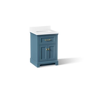 Charlemont 24" bathroom vanity cabinet with sink and quartz top - K-29259-BD1-TDB