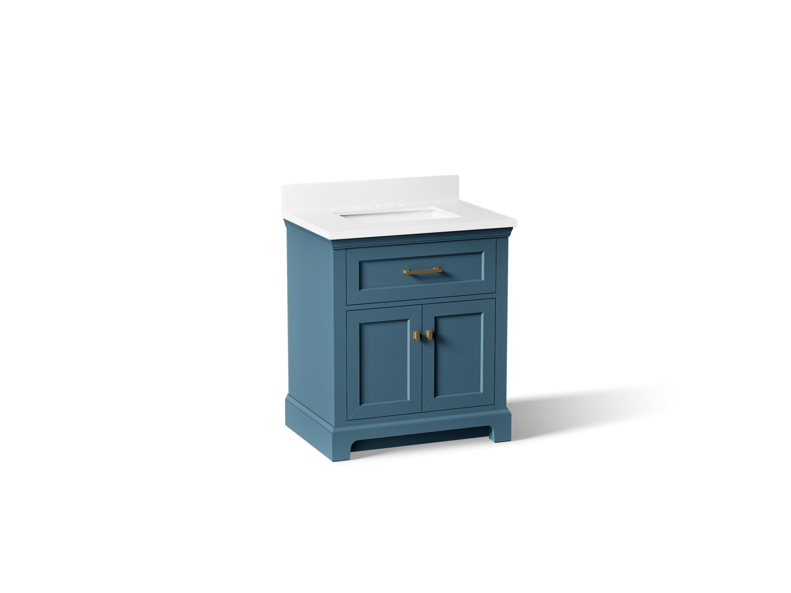 Charlemont 30" bathroom vanity cabinet with sink and quartz top - K-29260-BD1-TDB