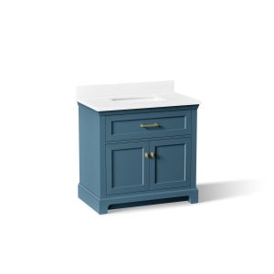 Charlemont 36" bathroom vanity cabinet with sink and quartz top - K-29261-BD1-TDB
