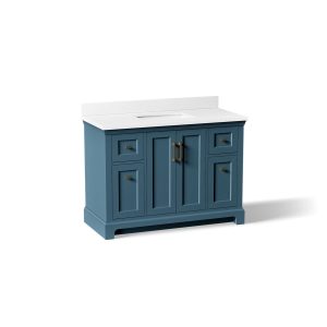 Charlemont 48" bathroom vanity cabinet with sink and quartz top - K-29262-BD1-TDB