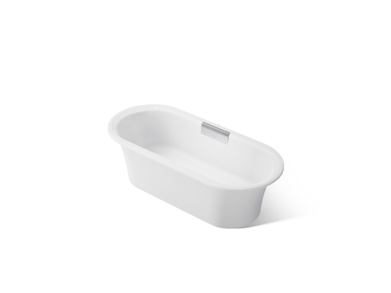 Volute 63" x 28-3/8" freestanding bath with base - K-29326-0-0