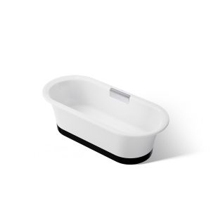 Volute 63" x 28-3/8" freestanding bath with base - K-29326-0B7-0
