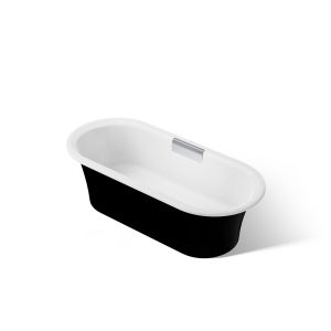 Volute 63" x 28-3/8" freestanding bath with base - K-29326-P5-0