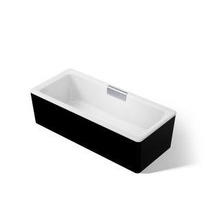 Volute 63" x 28-3/8" freestanding bath with shroud - K-29327-7-0